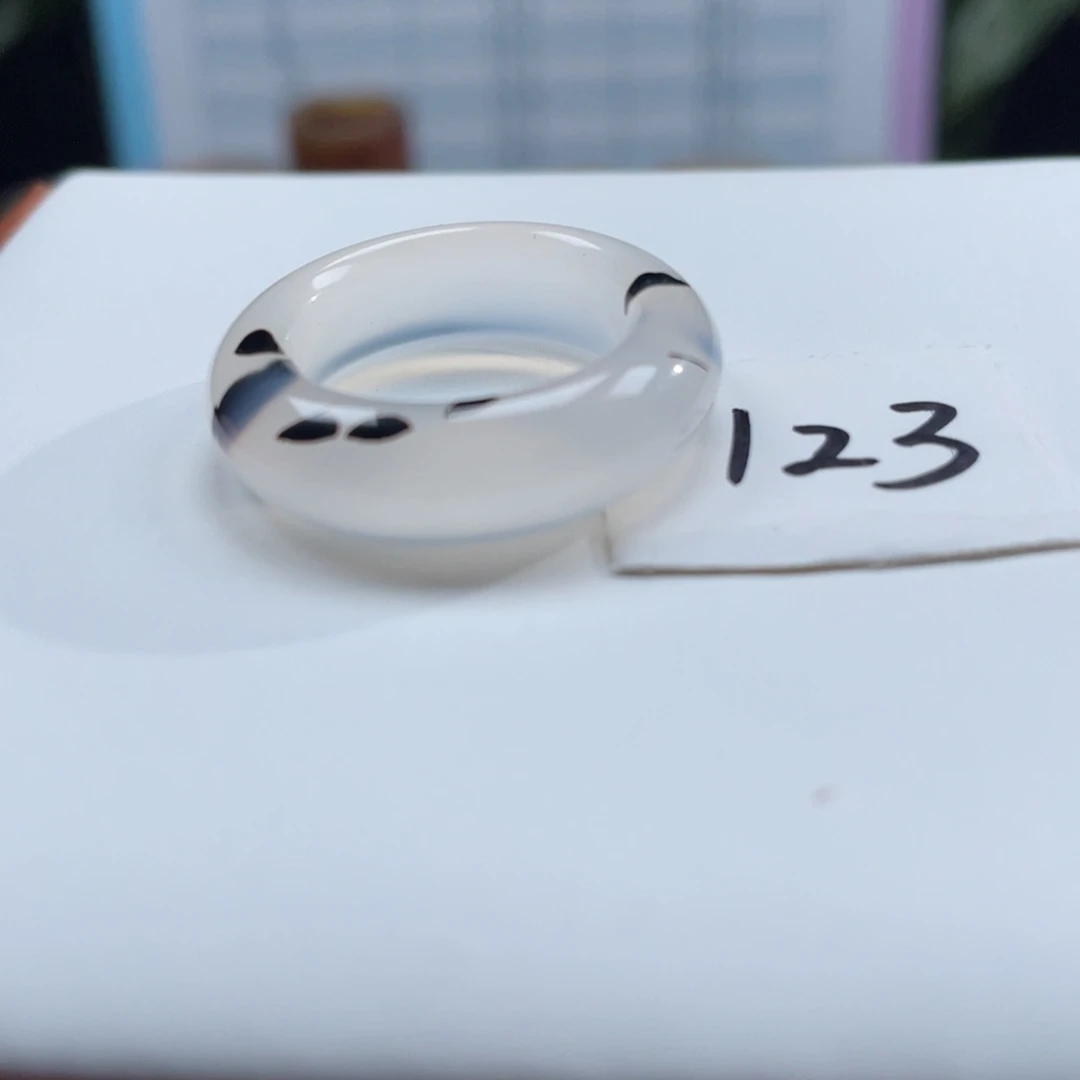 玛瑙/玉髓未镶嵌戒指Z18.港17