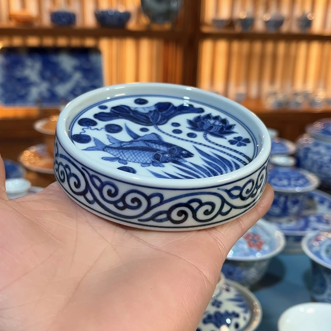 錡镇堂手工手绘盖置