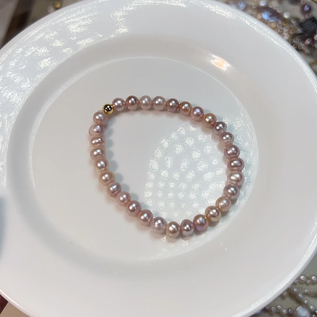 子***小银S925镶嵌天然淡水珍珠设计款淡水珍珠