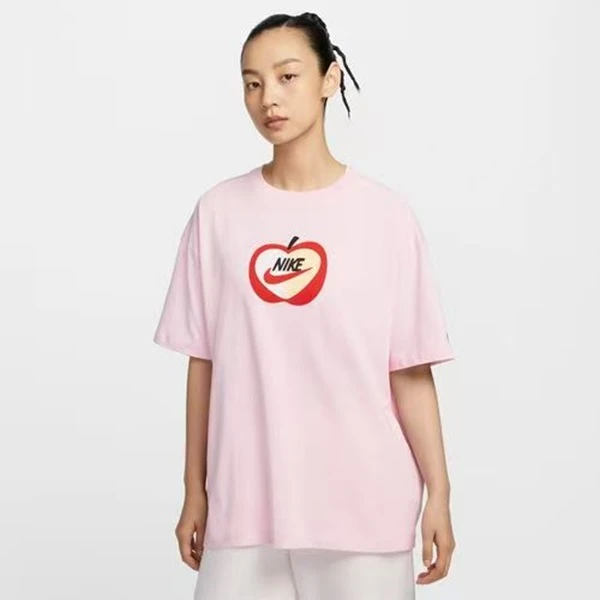 NIKE/耐克耐克官方正品女子粉色情人节运动T恤IB5577-663