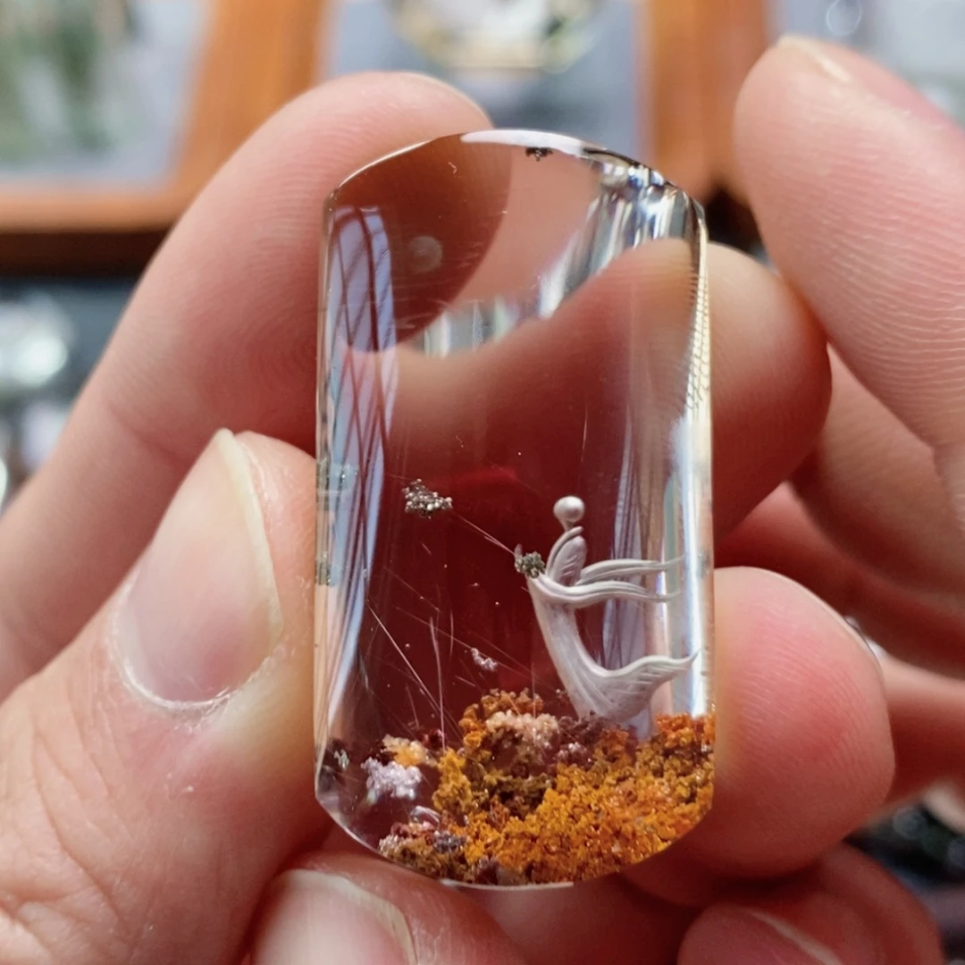 水晶未镶嵌吊坠(不含链)