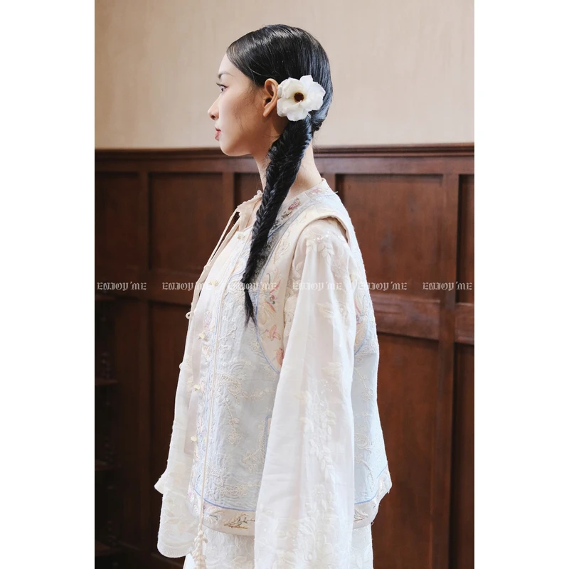 【门店同款】ENJOY春季云敛-春光推盏花间畔蕾丝上衣162146299