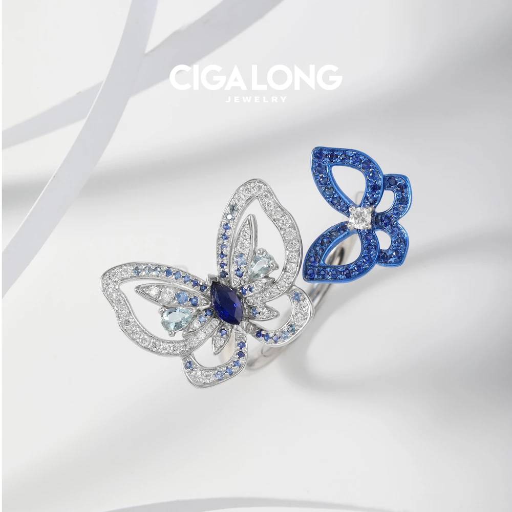 CIGALONG设计款蓝宝石戒指2637