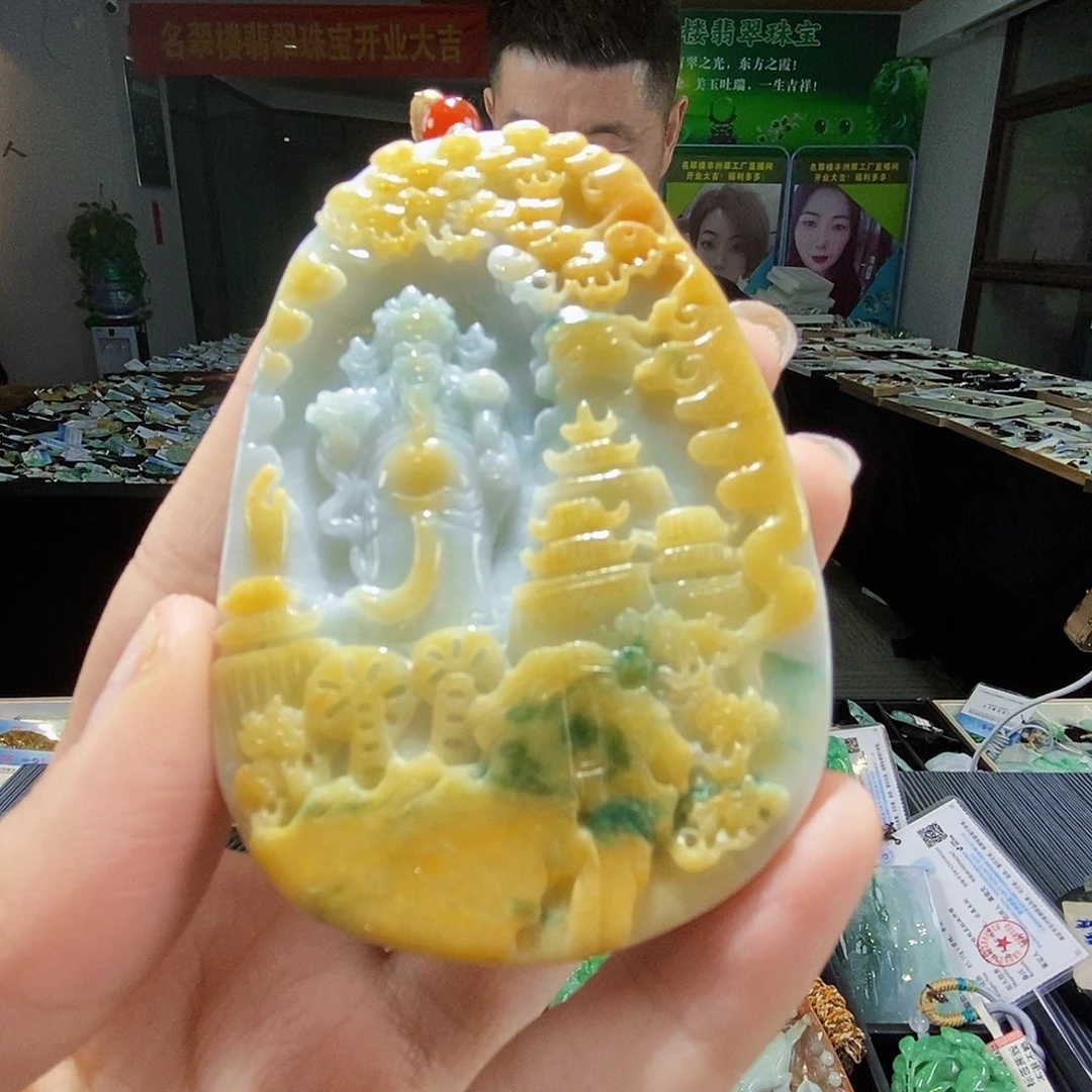 颈饰未镶嵌翡翠翡翠