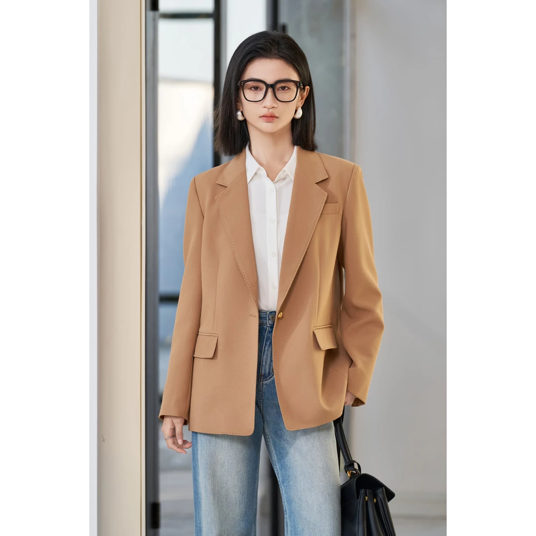【蜜客专属】新款休闲西装通勤气质西服外套女5T25AX5597