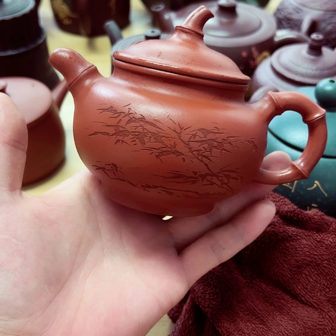 茶壶紫砂宜兴原矿紫砂壶手工制作