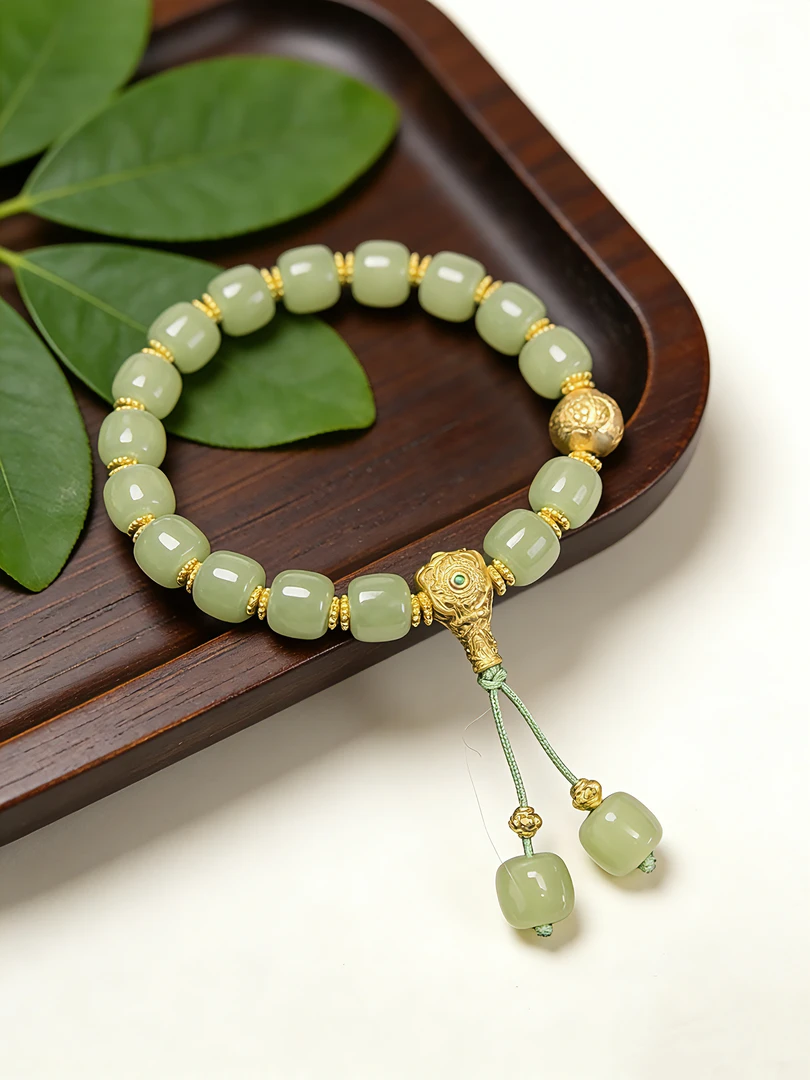 【乾记】浅晴水色老型珠手串一条