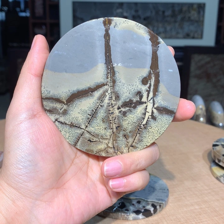 广西国画石摆件，观赏收藏