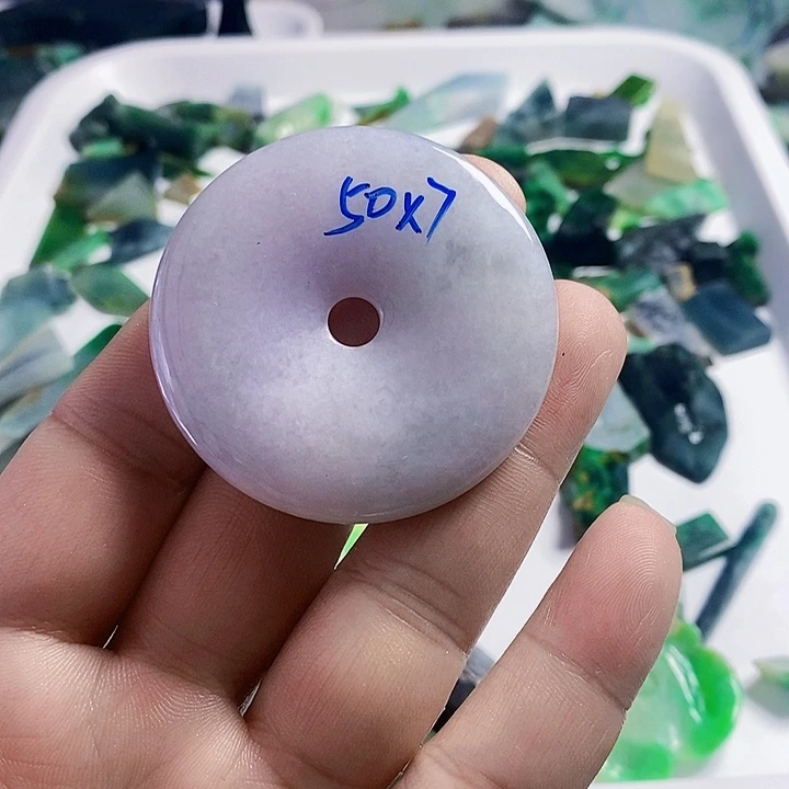 翡翠散珠天然翡翠A货挂件