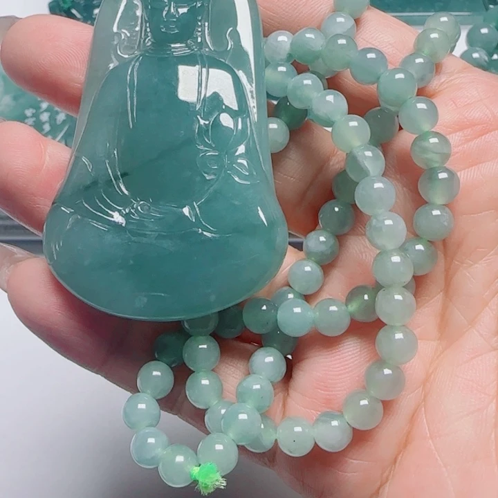翡翠未镶嵌颈饰345678899