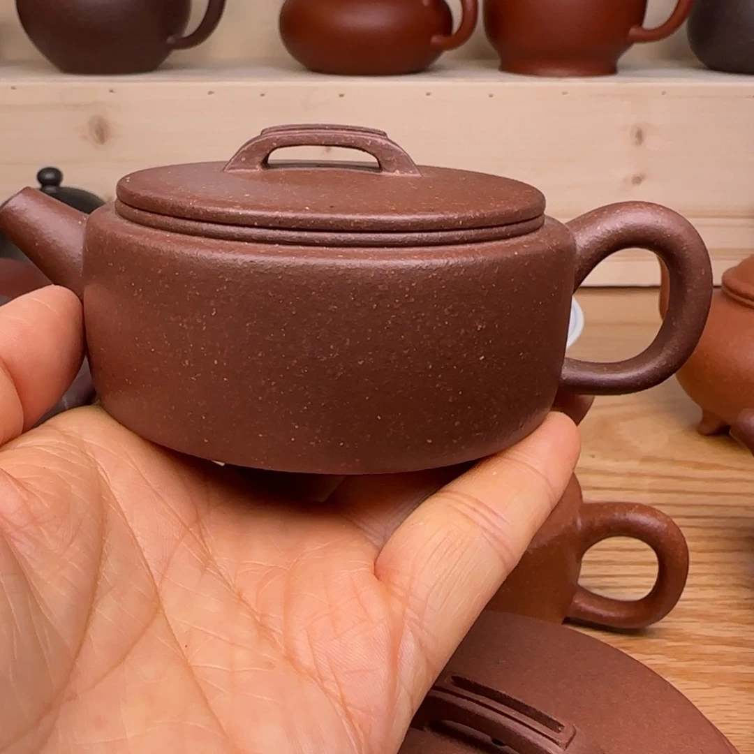 紫砂茶壶潘*生千禧紫泥汉瓦