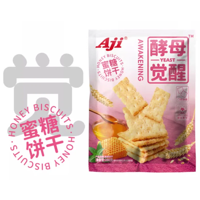 【到期25年8月15】Aji酵母觉醒蜜糖饼干280g*6