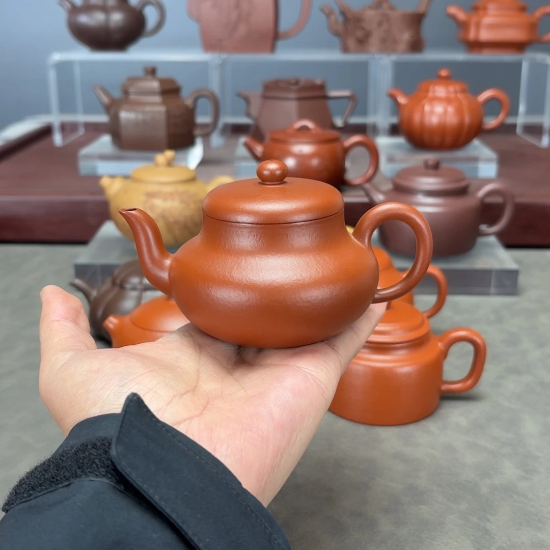 青***我紫砂茶壶君德180CC朱泥