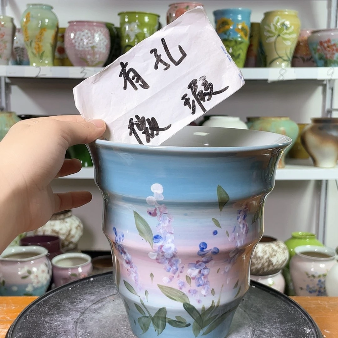 景德镇陶瓷花盆花器暇256