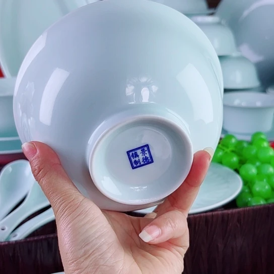 陶瓷十个六英寸面碗十双筷子