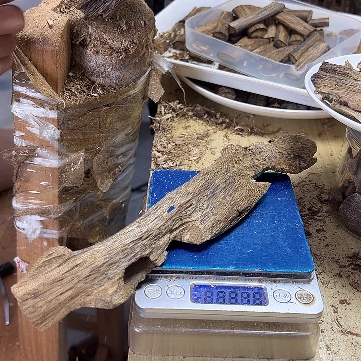 香料绿奇楠虫漏33克乌身