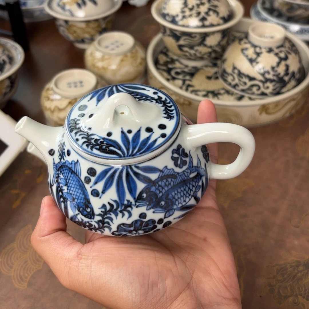 摆件景德镇手绘茶器