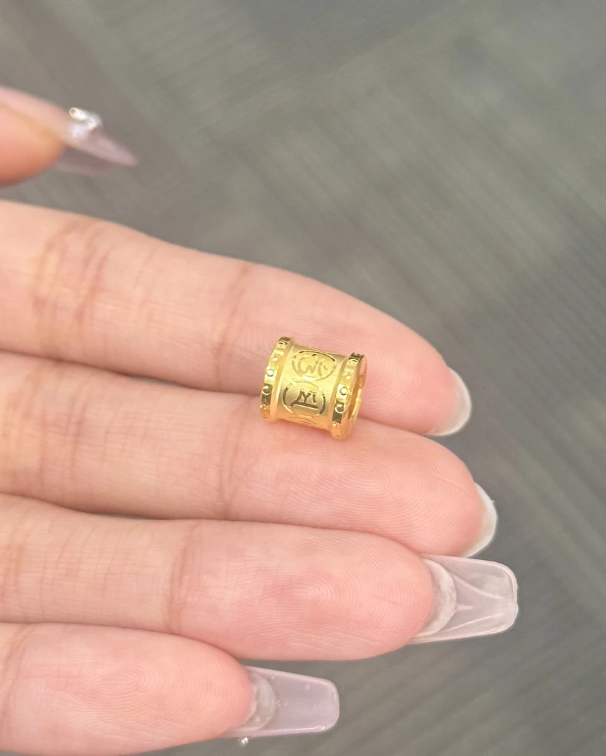 足金999 新款圈圈六言蛮腰吊坠