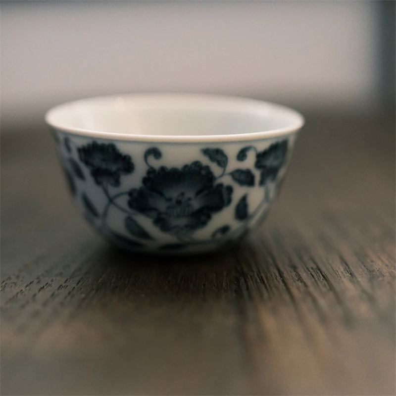 YYSF8130[学茶严选]缠枝山卧足杯茶杯茶器