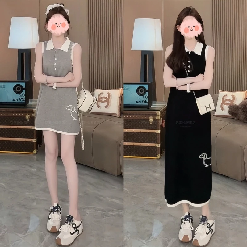 2025夏季新款纯欲慵懒风可爱印花出片炸街感舒适松弛感显瘦连衣裙