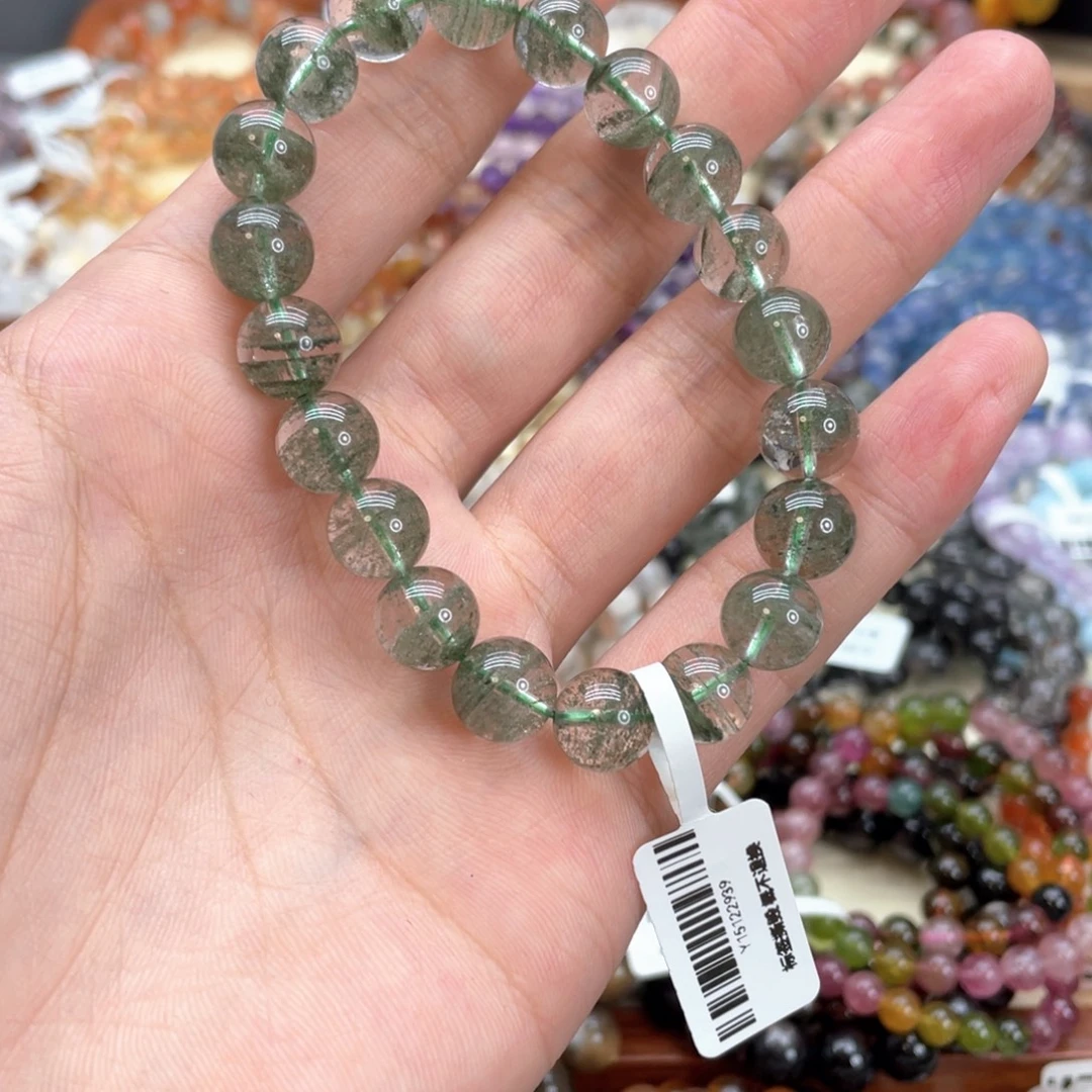 未镶嵌水晶手链绿幽灵千层10