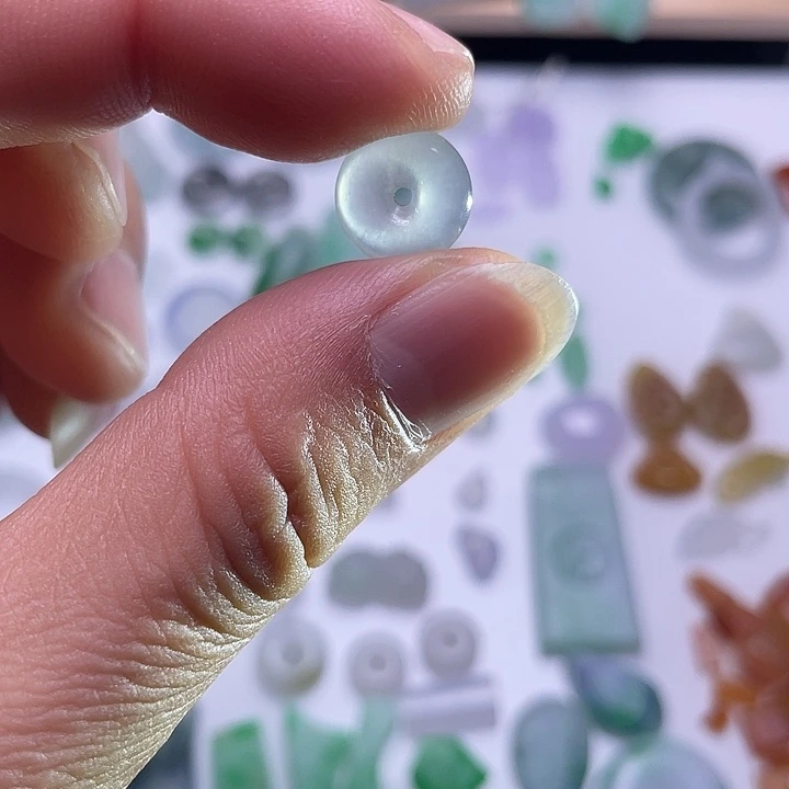 定制翡翠未镶嵌高冰平安扣