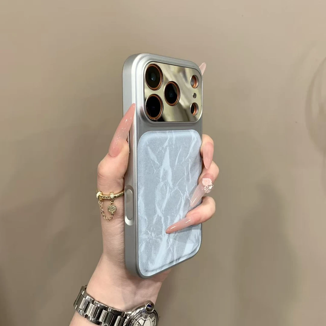 高颜值电镀绒布秒变17适用iPhone16pro苹果手机壳15防摔14/13全包