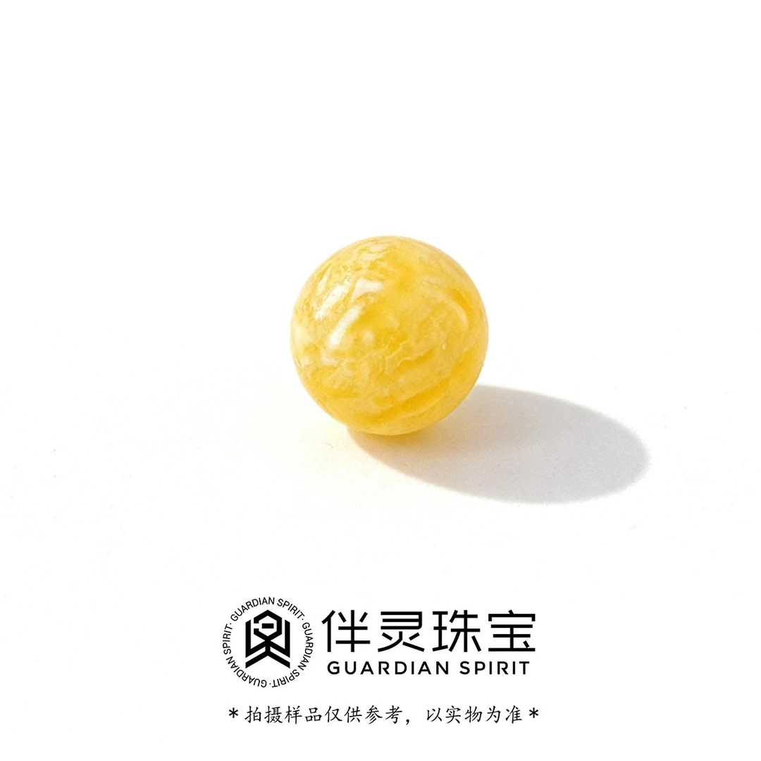 【问鼎】20mm千层雪蜜蜡圆珠单珠/多样性发其一