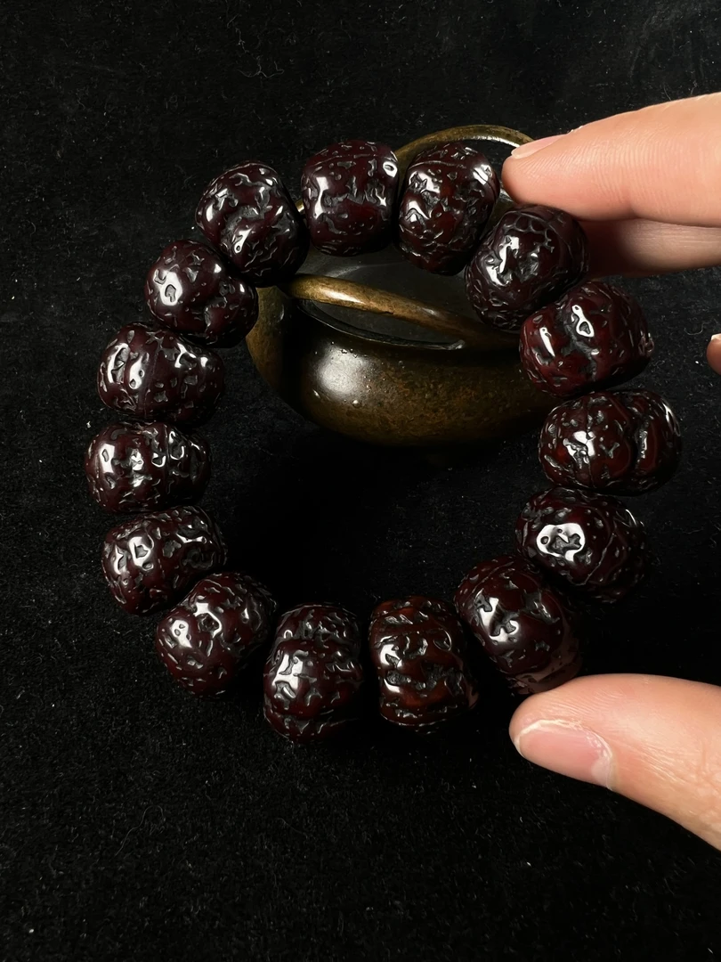 老金刚菩提手串包浆油性自然磨损到位