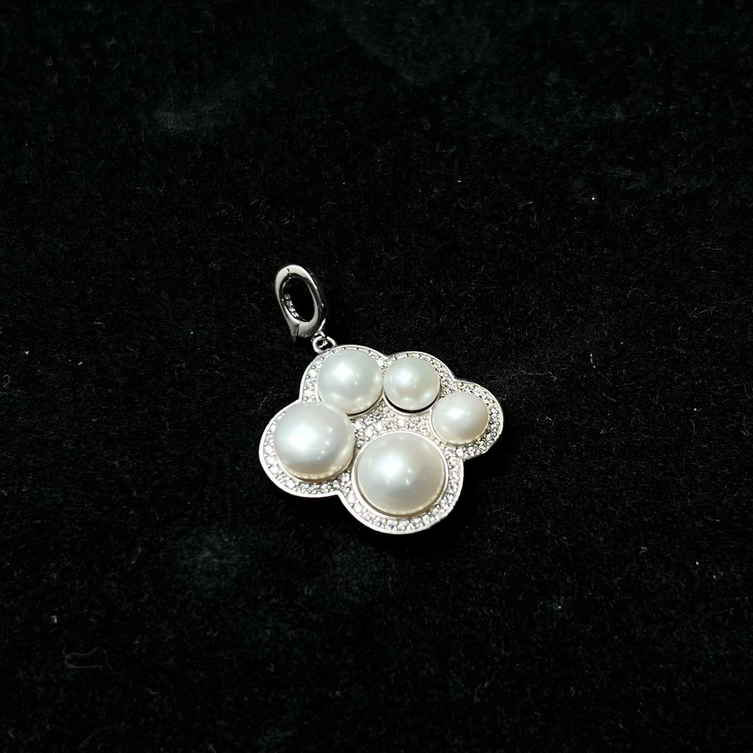 猫爪淡水珍珠s925吊坠 KT24092621