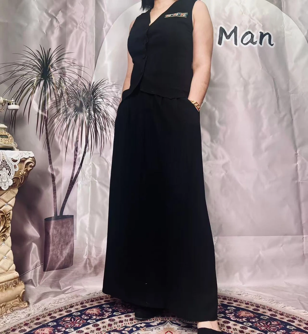 两件套气质时尚百搭夏季显瘦休闲女士设计师无袖