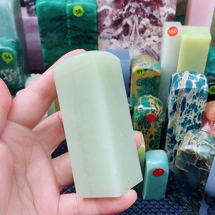 青田石印石辽宁竹叶青