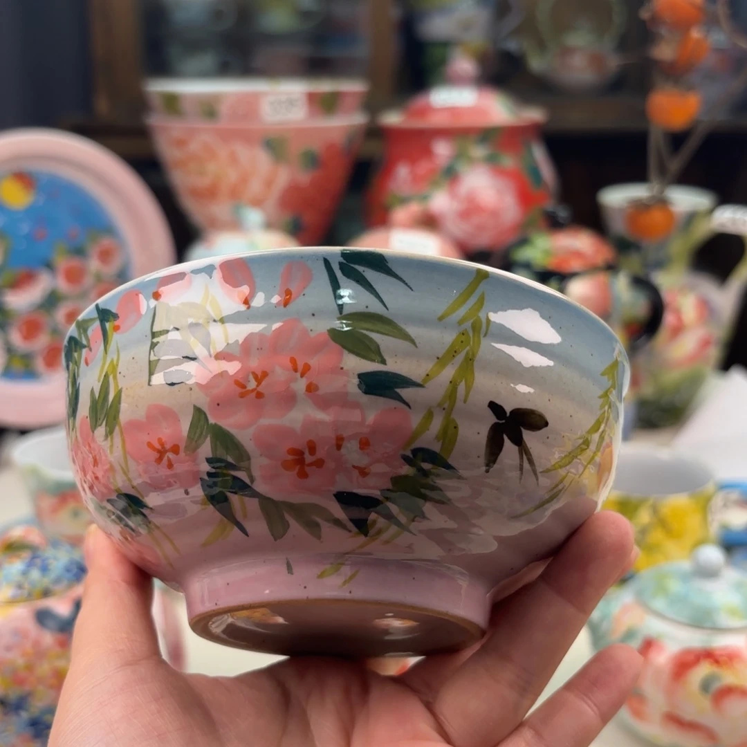 景德镇手绘高温釉下彩陶瓷茶具