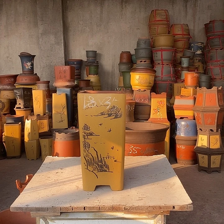 紫砂花盆紫砂花盆