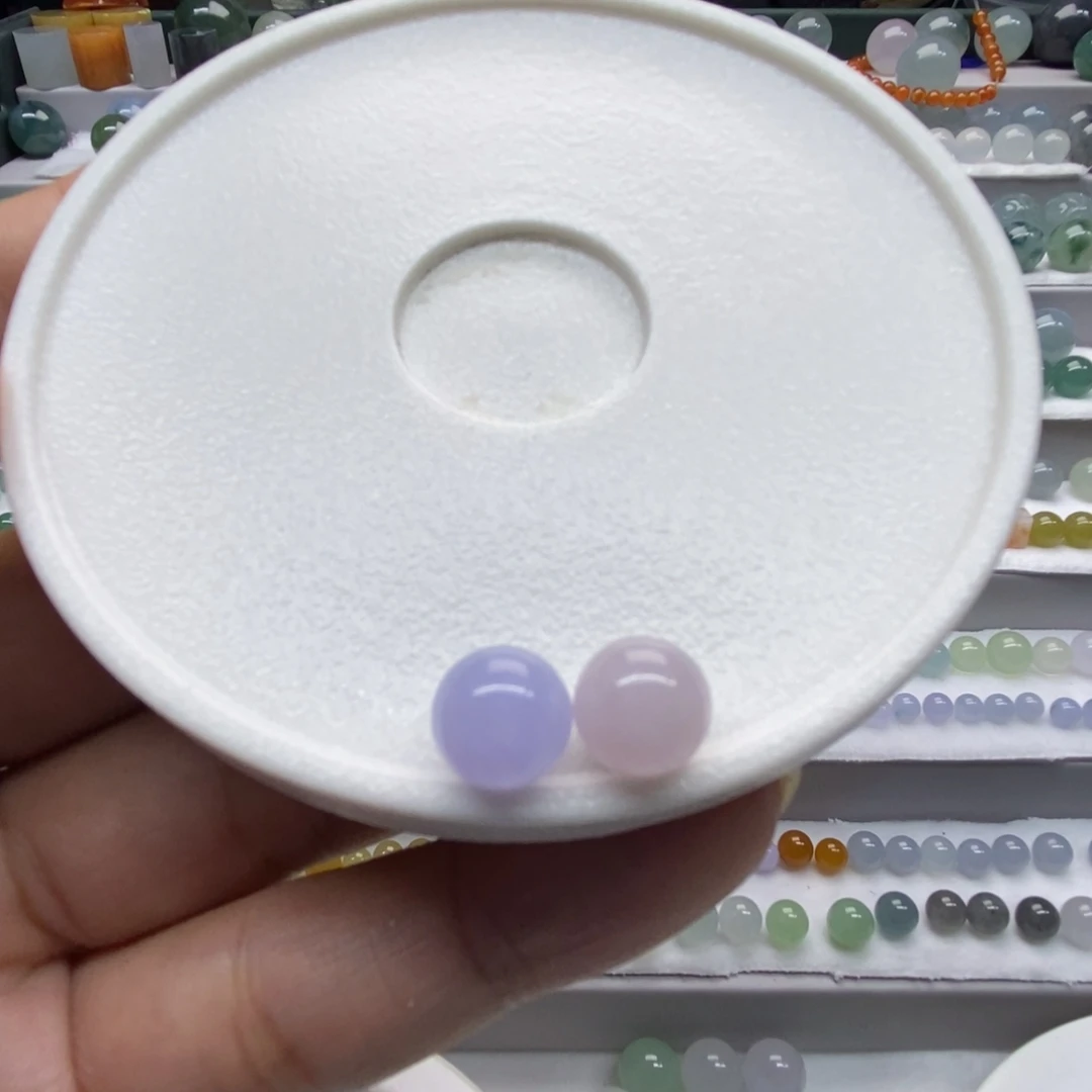 翡翠散珠翡翠圆珠 卡8