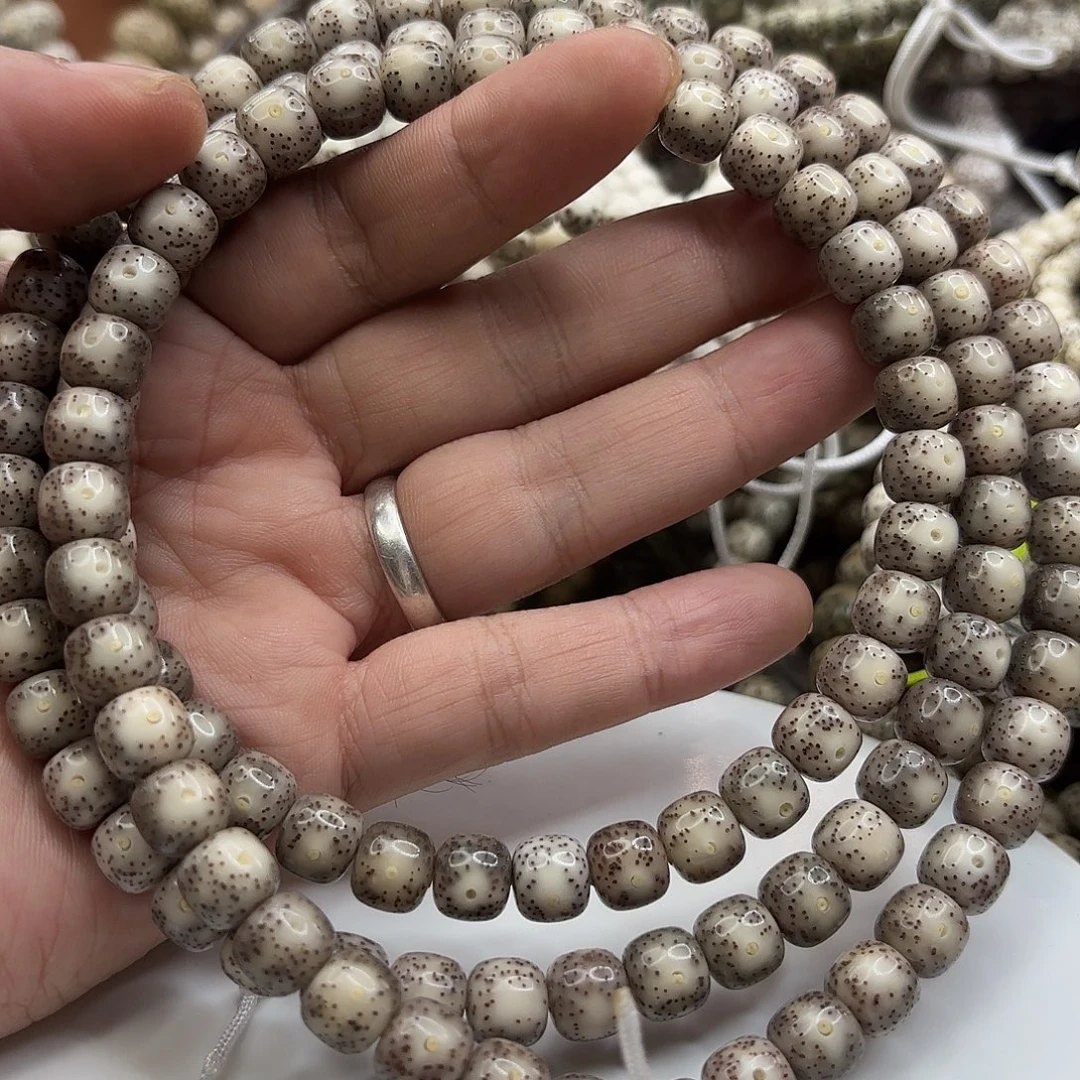 毛***肚吊坠星月菩提98灰冰果冻大留白