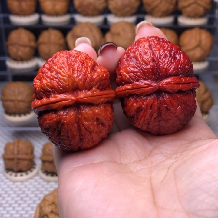 把件文玩核桃86号擂鼓双金锤43尺