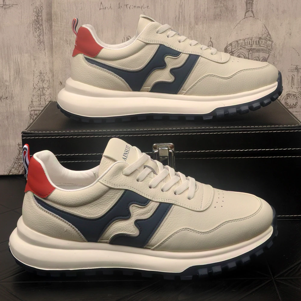 原创男鞋真皮运动皮鞋25秋季款软皮男士休闲鞋潮流百搭四季乐福鞋