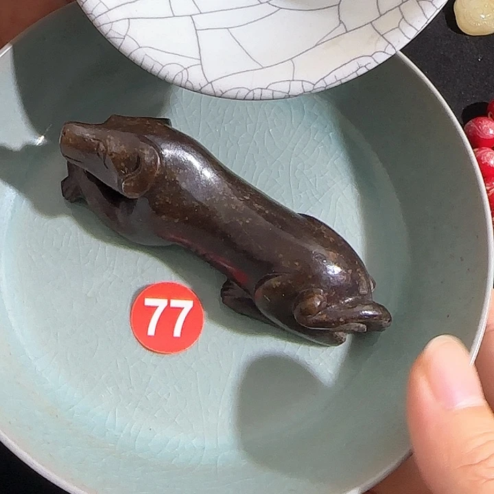 瓷片摆件恭喜发财工艺结缘21
