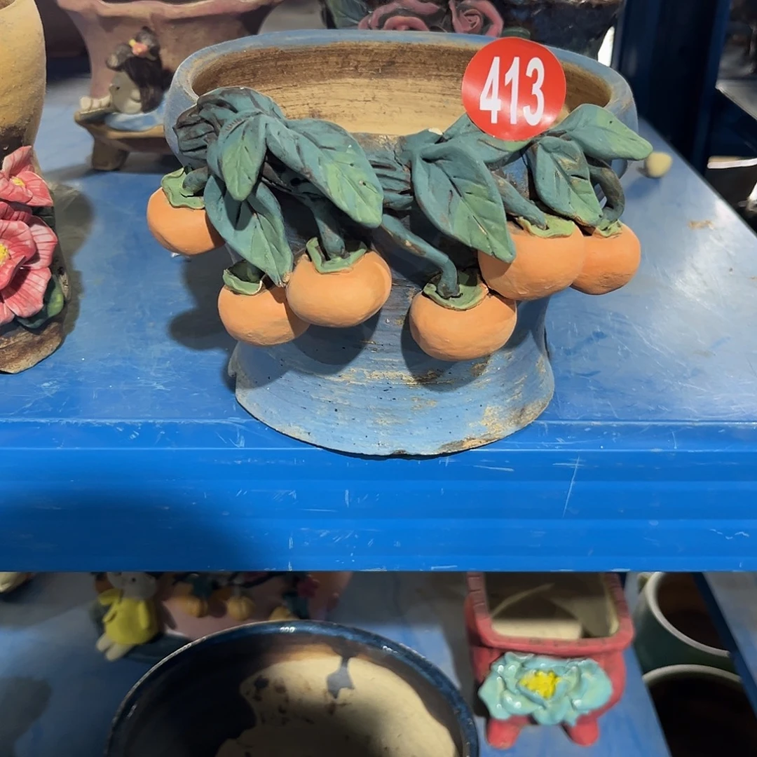 微瑕413 号陶然花器手工花盆