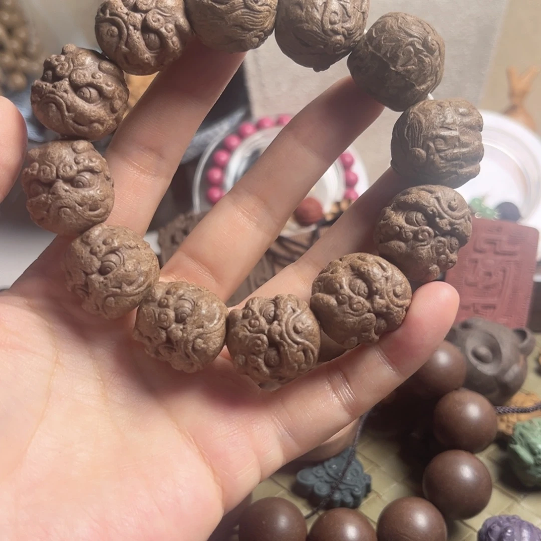 泥塑鹅梨帐中香1.8单圈麒麟珠