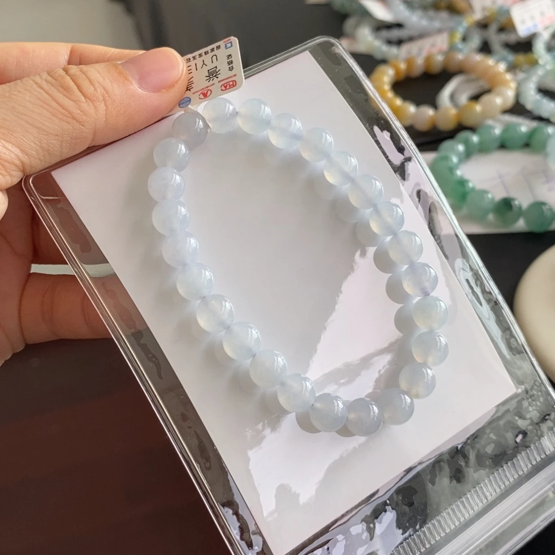 翡翠未镶嵌手链卡7.5