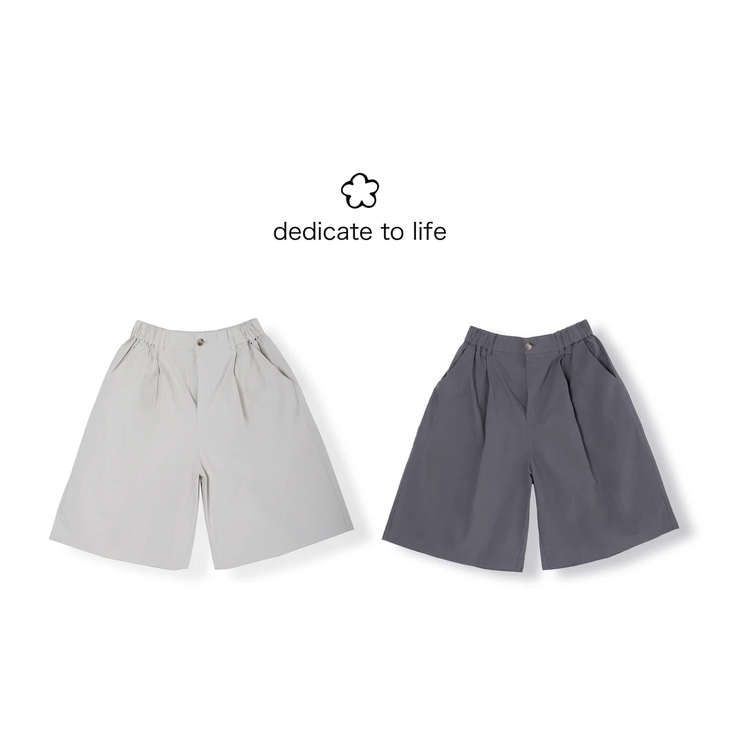 Dedicate献给原创女装/两色百搭好穿休闲中裤/日系百搭