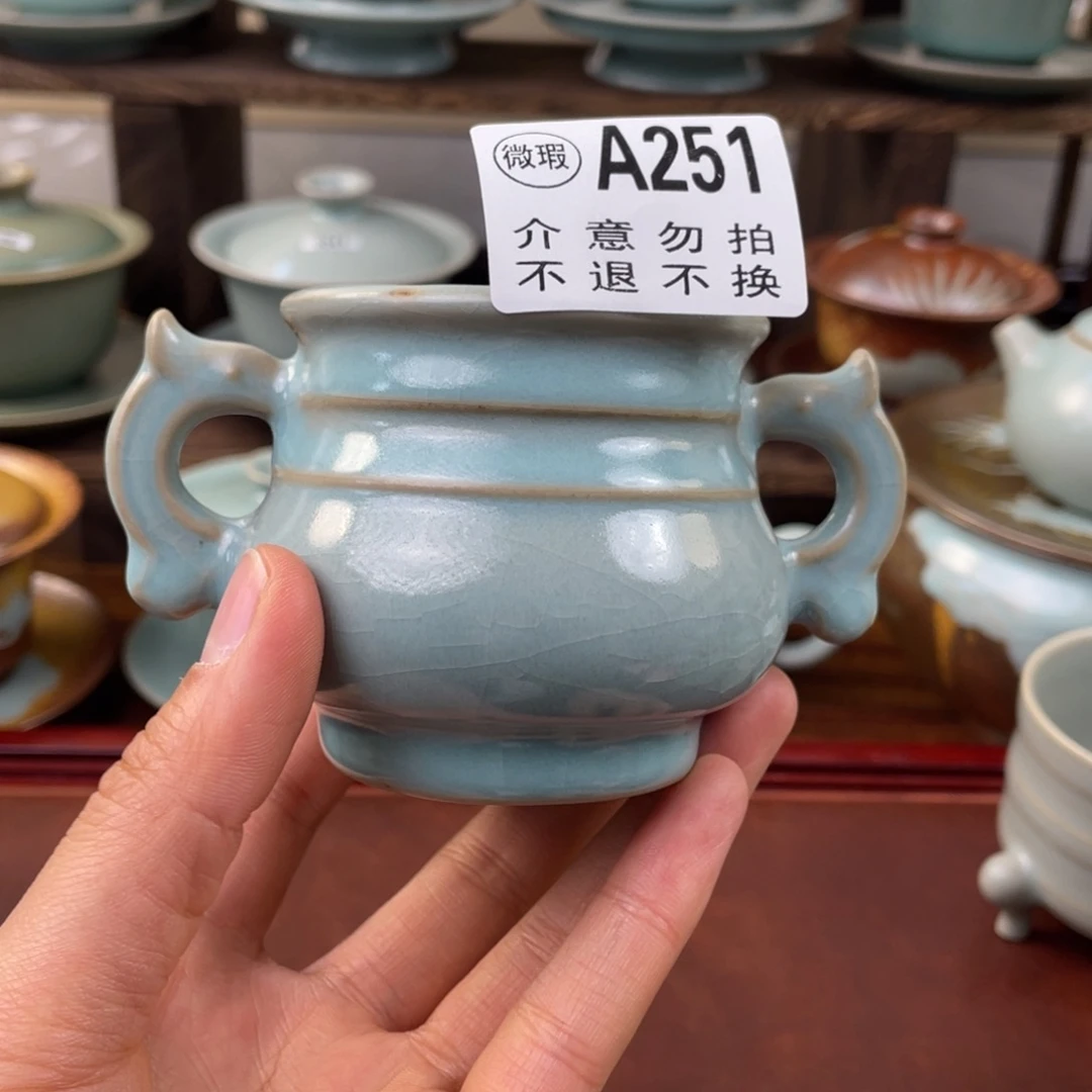 瑕疵仿古香炉251号早晨j晶晶晶晶$