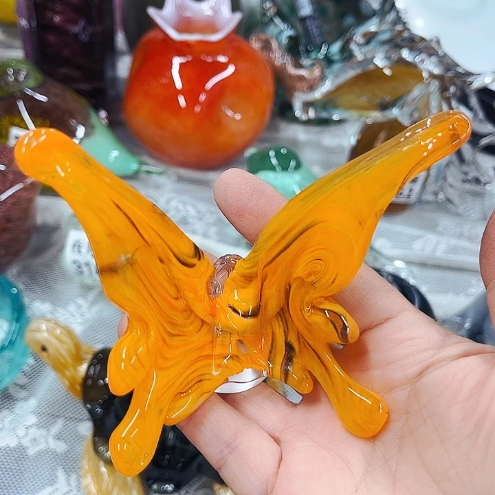 家悦琉璃花瓶摆件