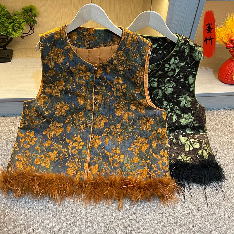 【70822】新中式女装中国风高级感气质女士上衣时尚百搭马甲