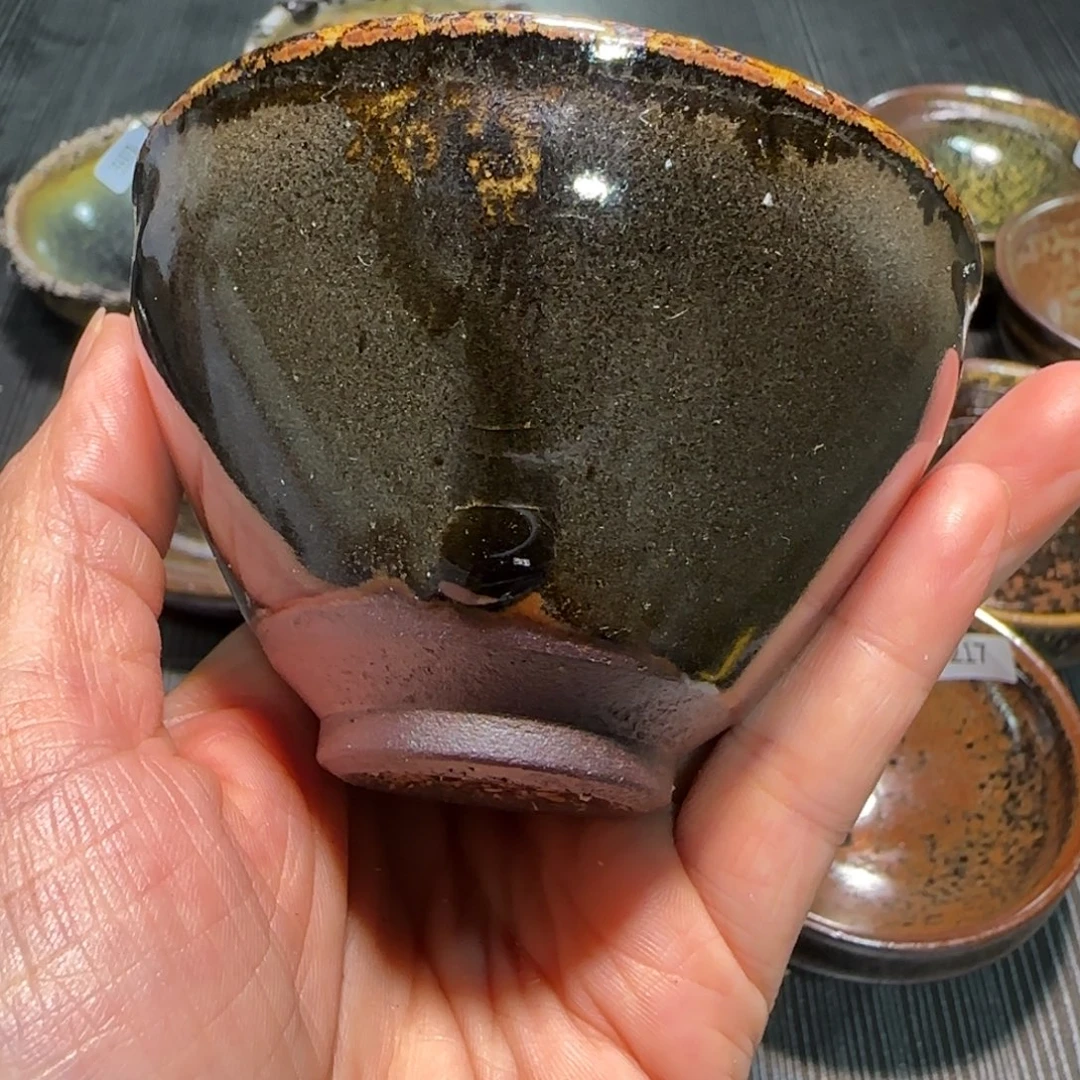 柴烧建盏茶盏茶杯501