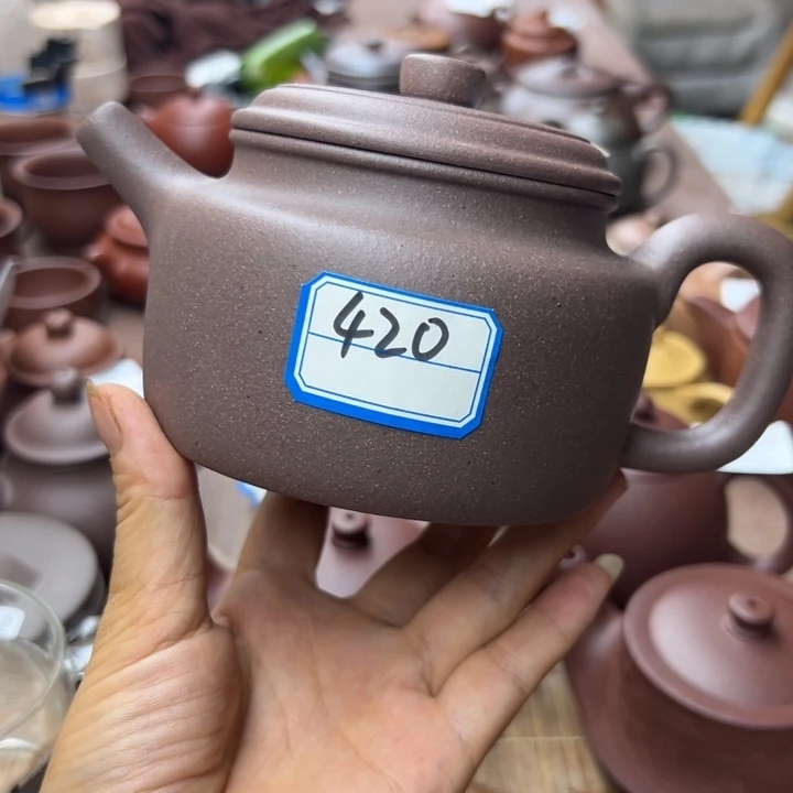 茶壶紫砂紫泥半手420