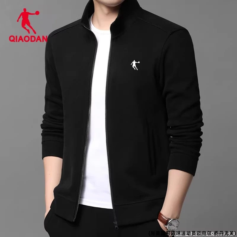 乔丹外套男士2025冬季新款开衫立领宽松休闲卫衣秋运动上衣男装