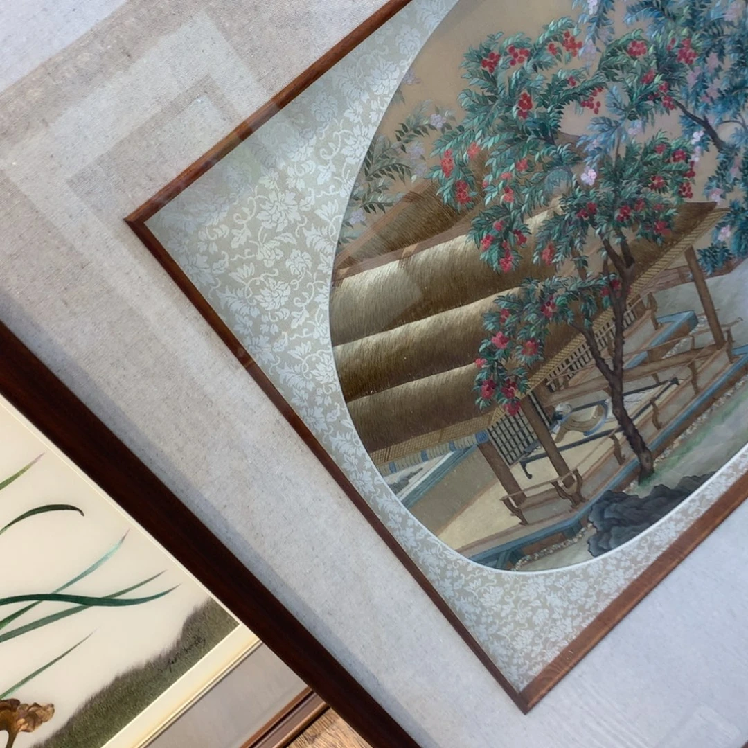 小***噜刺绣纯手工苏绣宋画山水补差